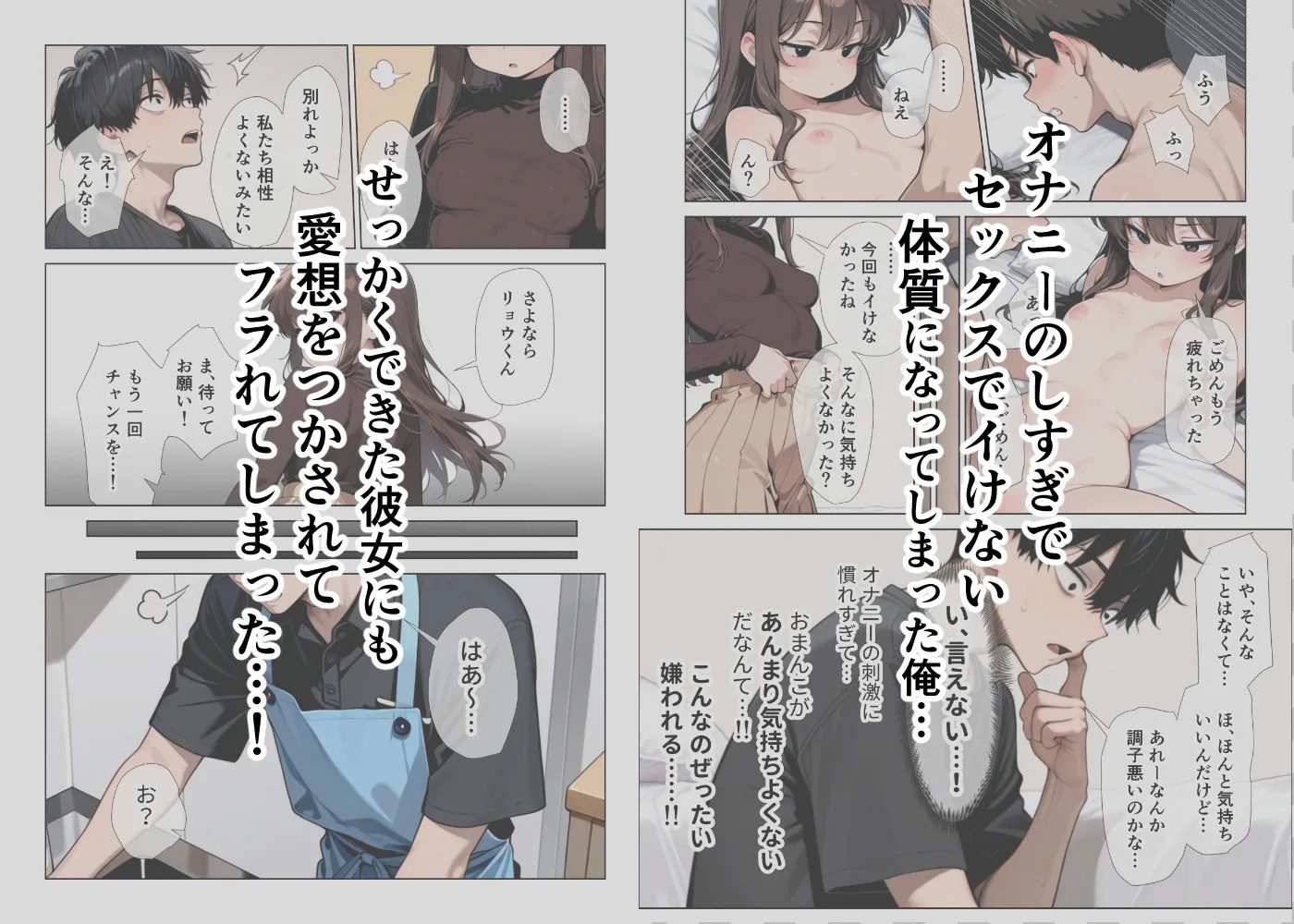 オナニーしすぎて遅漏の俺が先輩の執拗なキスハメと中出し懇願で暴発させられた挙句イキ癖つけられて早漏になっちゃった話 画像1