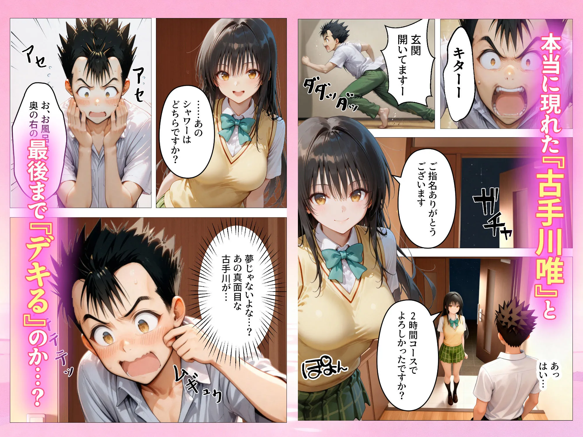 本番あり！？デリヘルノートでとらぶるハーレムをNN強奪してみた  古○川唯  西○寺春菜  籾岡里○ 画像8